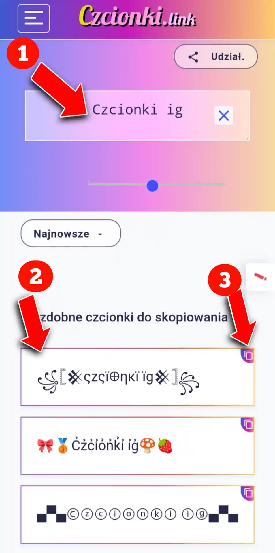 czcionki